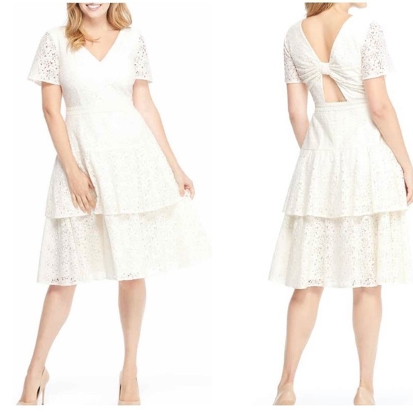 Gal Meets Glam Dorris Bow Back Dress - Picture 1 of 6